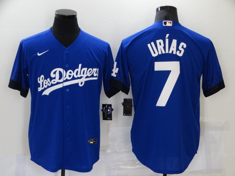 Men's Los Angeles Dodgers Julio Urias #7 Blue Jersey